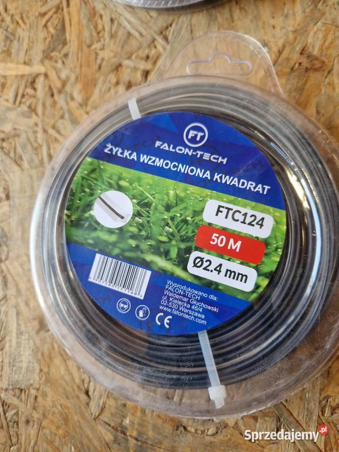 ŻYŁKA TNĄCA DO KOSY KWADRAT 24mm 50m ZBROJONA Głogowa