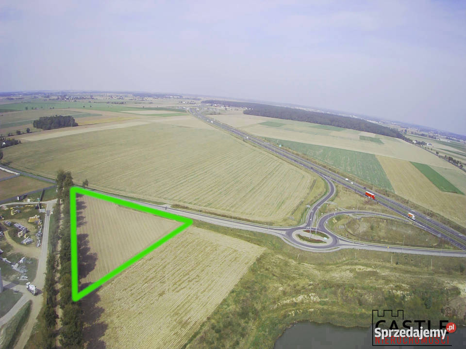 Działka zjeździe na Granowo Trasa S5 Stęszew