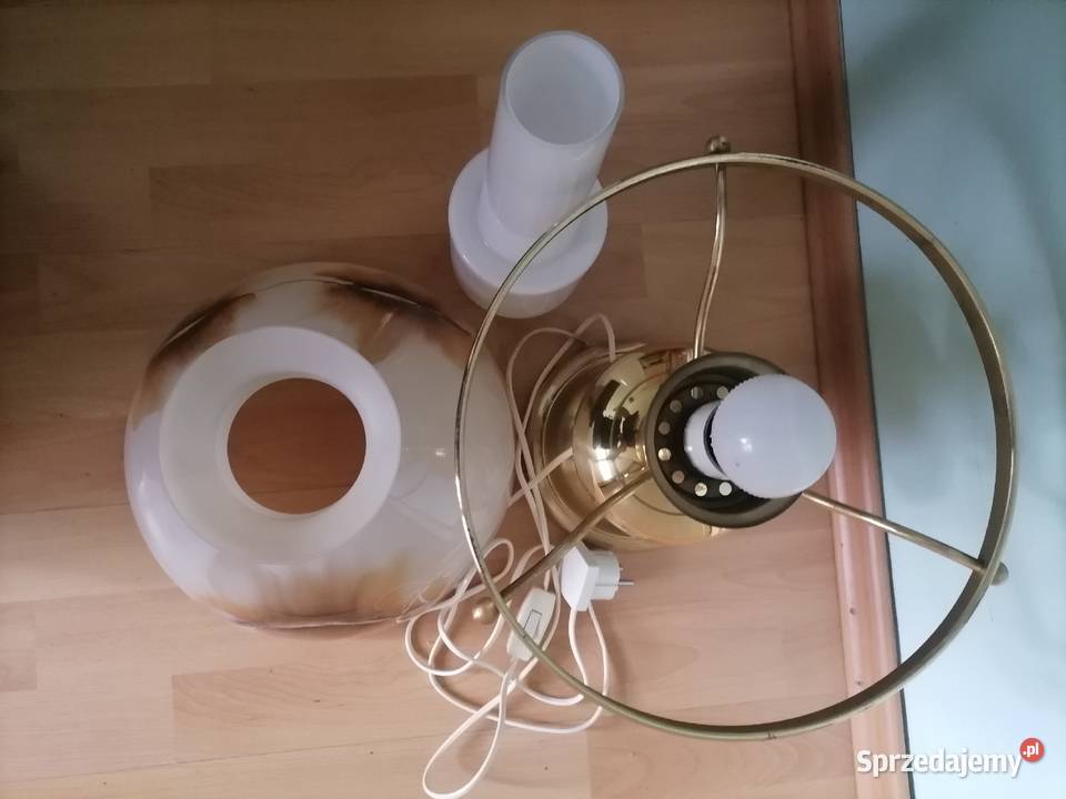 Stara lampa mosiężna Lampy stołowe i nocne Kraków sprzedam