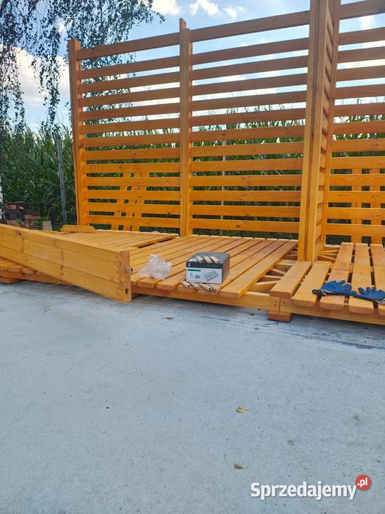 Drewutnia podwójna na drewno 55 x 2m z dachem śląskie Kalety