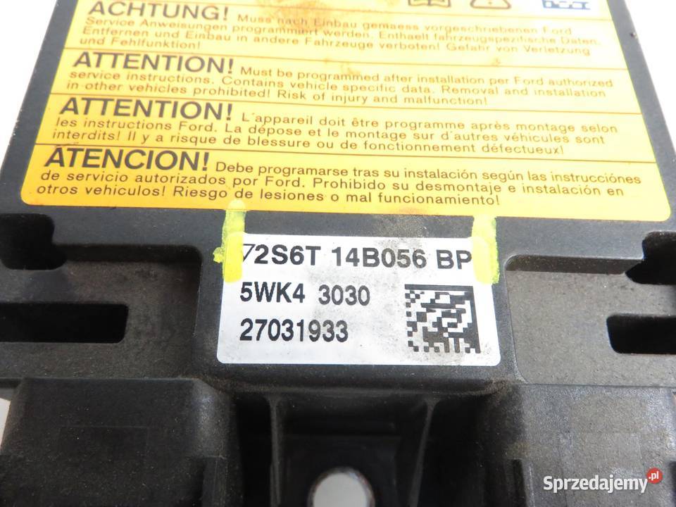 MODUŁ AIRBAG FORD FUSION 2S6T14B056BP