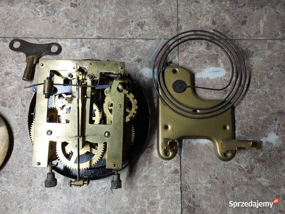142 Zestaw mechanizm starego zegara Junghans A20 Tczew
