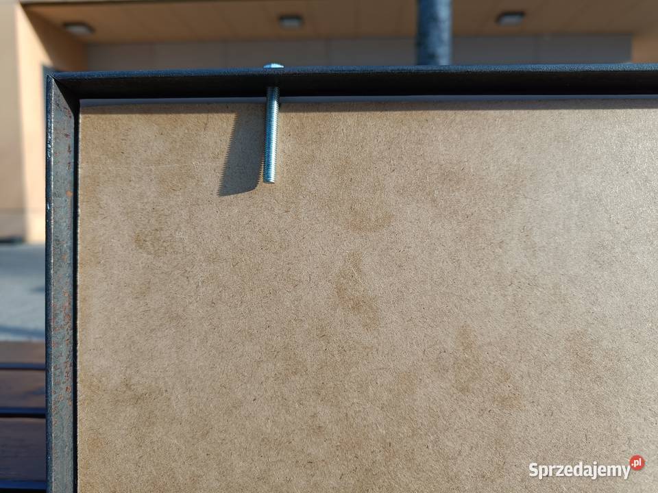 Loftowa rama ze stali 66x66 odcienie szarości Dekoracje i ozdoby Warszawa sprzedam