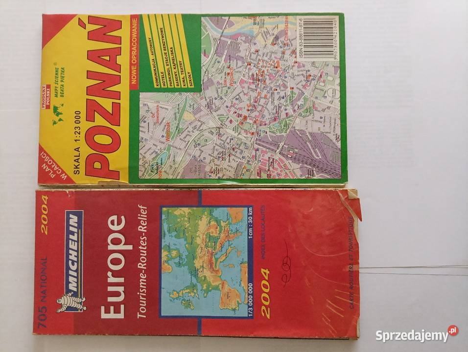 MapyPlany miastZESTAW 10sztuk zachodniopomorskie Szczecinek