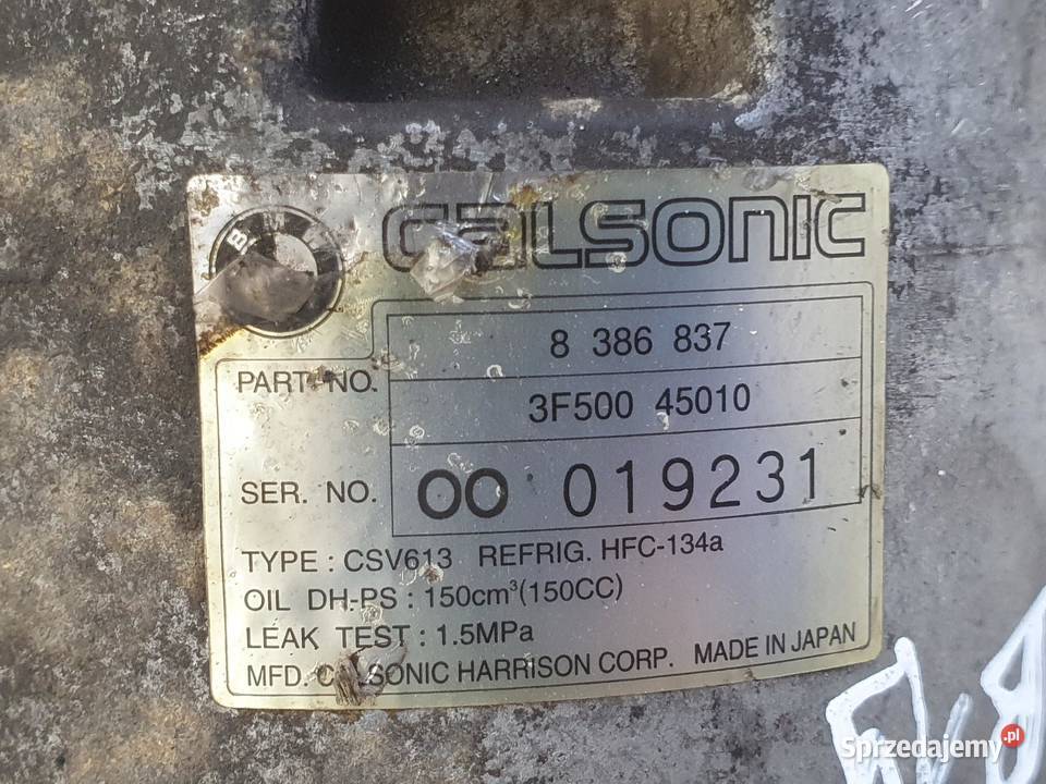 SPRĘŻARKA KLIMATYZACJI BMW E46 18 19 M43 pompa lubelskie Rudka