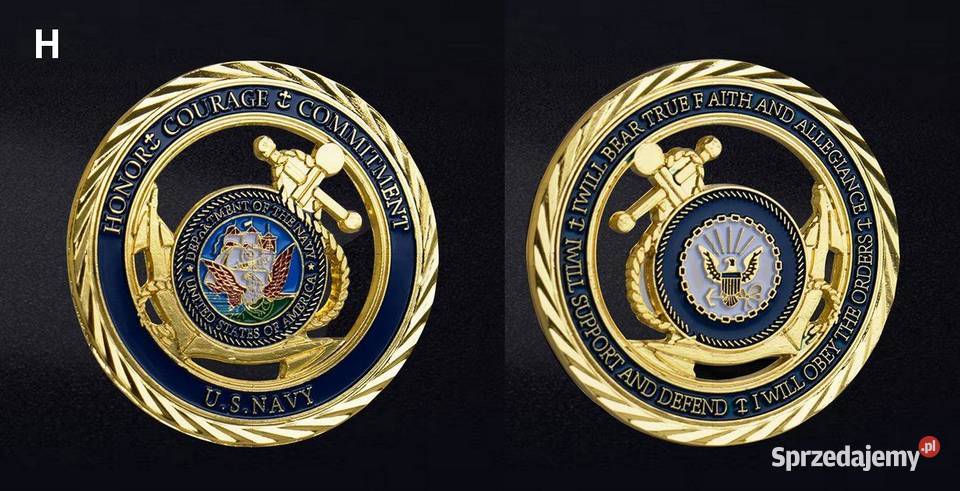 Monety pamiątkowe repliki w kolorze złotym 8 Głuchołazy