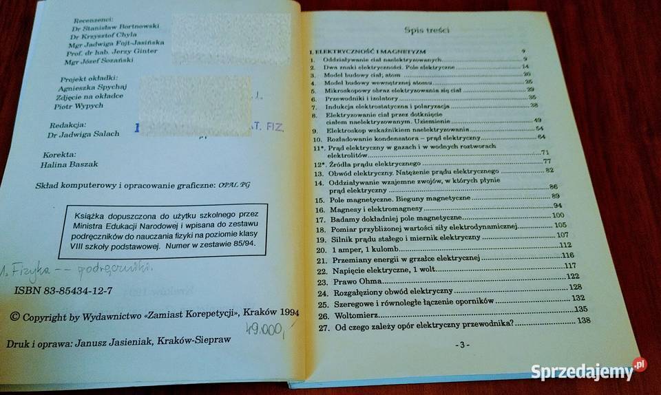 Fizyka 8 klasy ósmej Stanisław Kukiełka