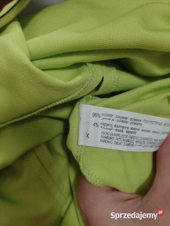 42XL ZARA Neonowa ołówkowa dzianinowa sukienka Kraków