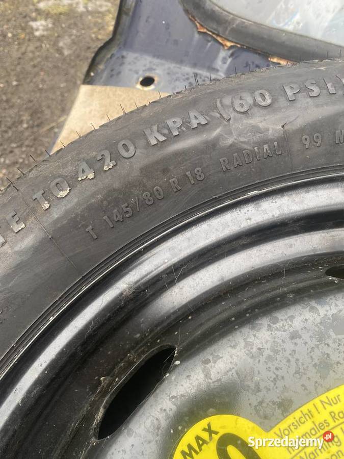 Koło dojazdowe Vw Tiguan Audi 18 Myszków