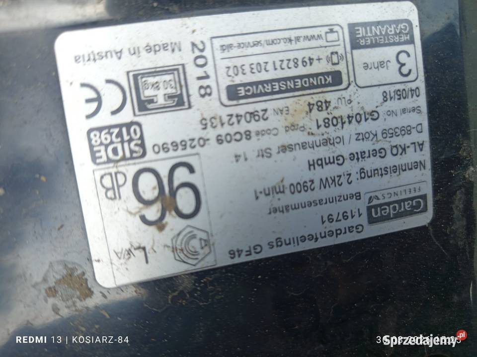 zbiornik paliwa 550e 550 e ALKO alko briggs Borki