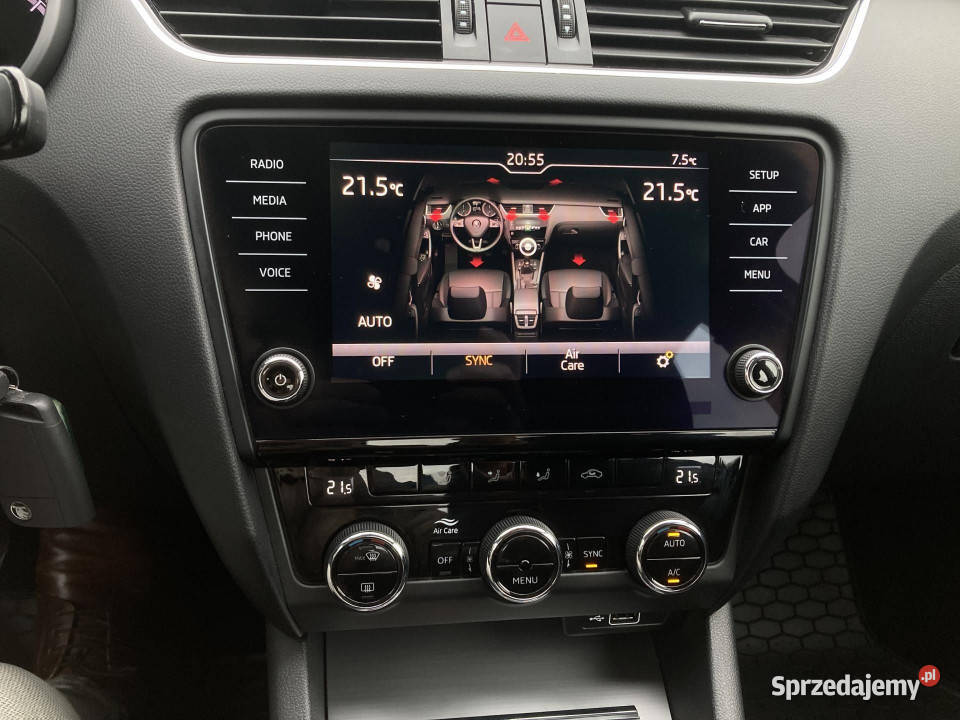 Skoda Octavia Skoda Octavia III 15 TSI ACT fv23 gniazdo USB Dąbrowa Górnicza