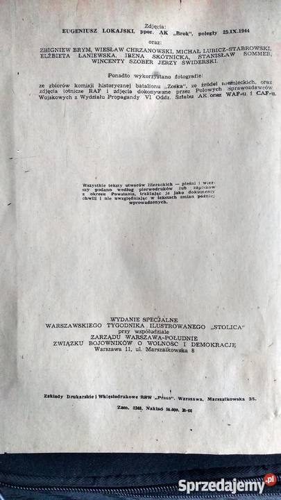 Powstanie Warszawskie w ilustracji Warszawa