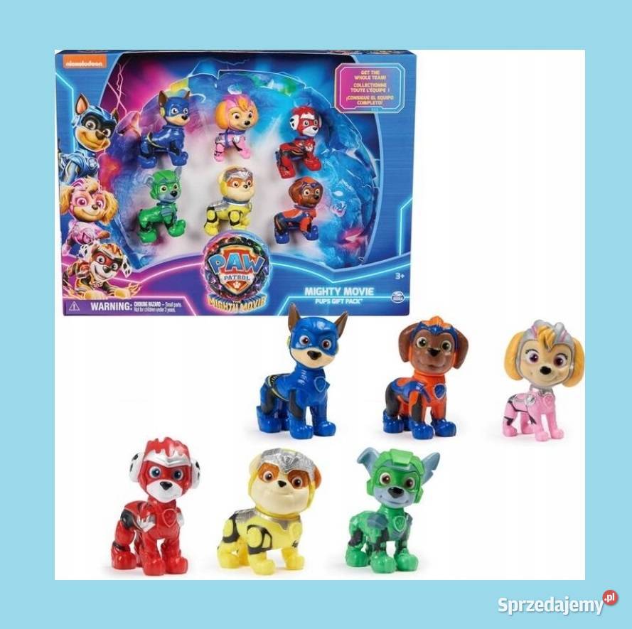 PSI PATROL MIGHTY MOVIE FILM ZESTAW 6 FIGUREK Poznań sprzedam