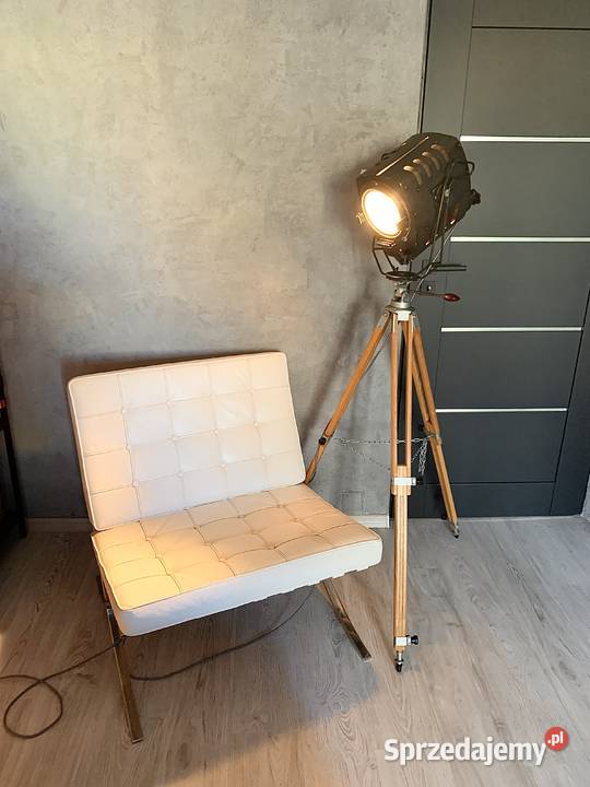 Lampa PRL lata 70 teatralna do salonu gabinetu Warszawa