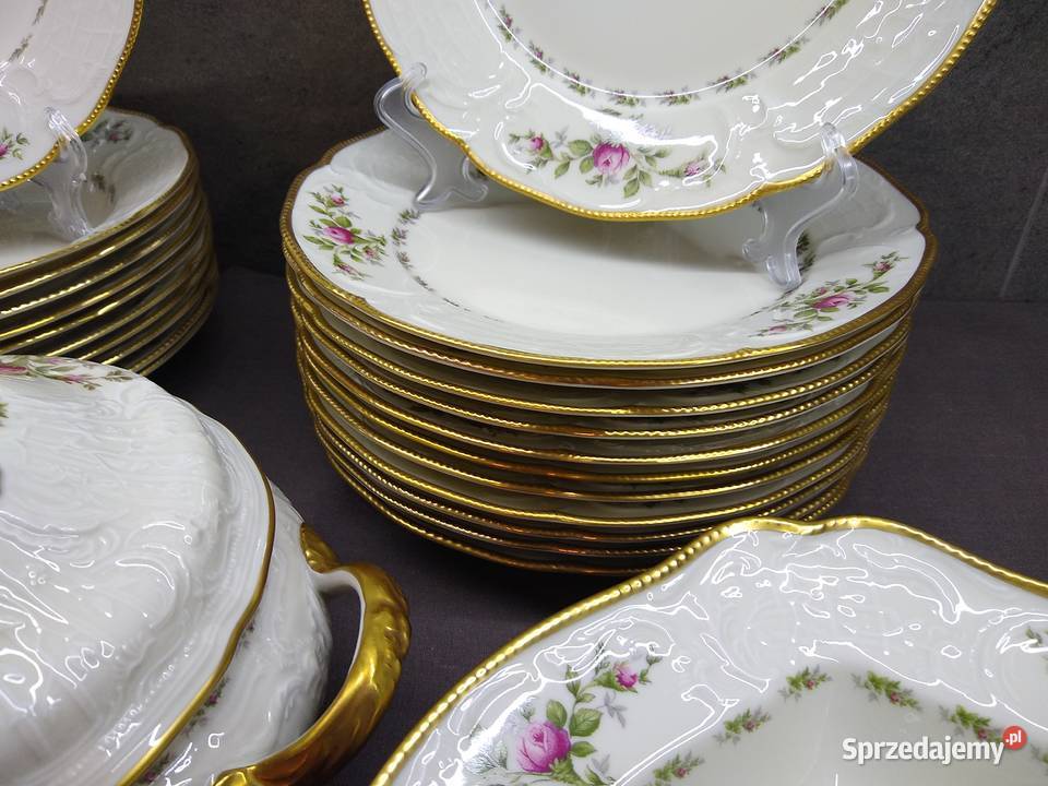 Serwis obiadowy Rosenthal Sanssouci Moosrose 12 Kalisz