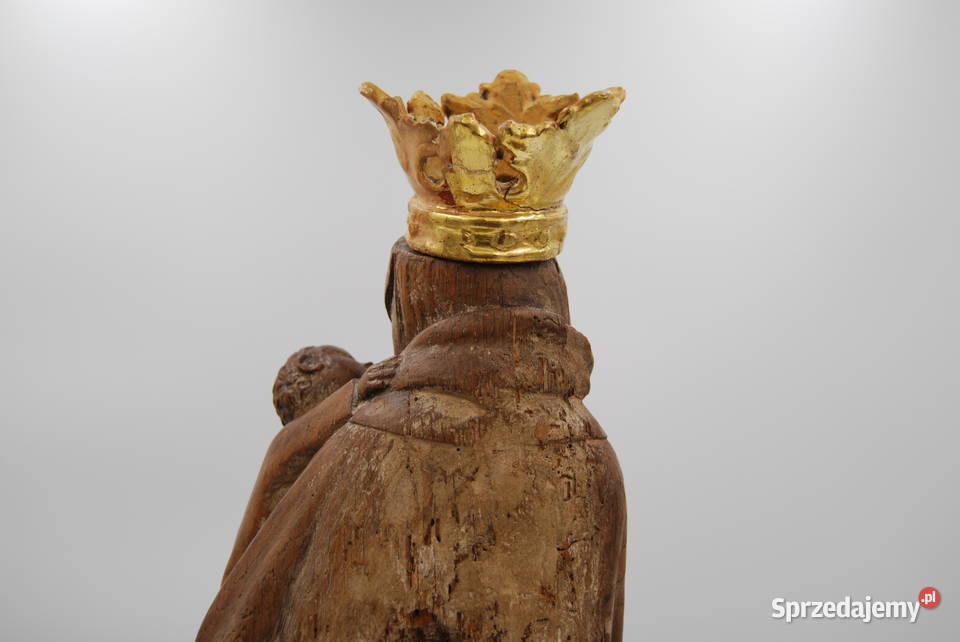 Rzeźba drewniana Madonna z dzieciątkiem Poznań sprzedam