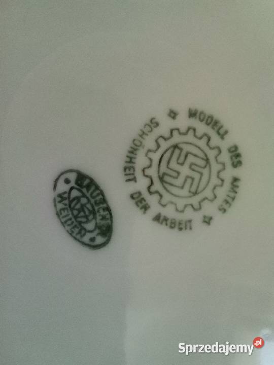 Stary głęboki talerz porcelana kantynowa III śląskie Siemianowice Śląskie sprzedam