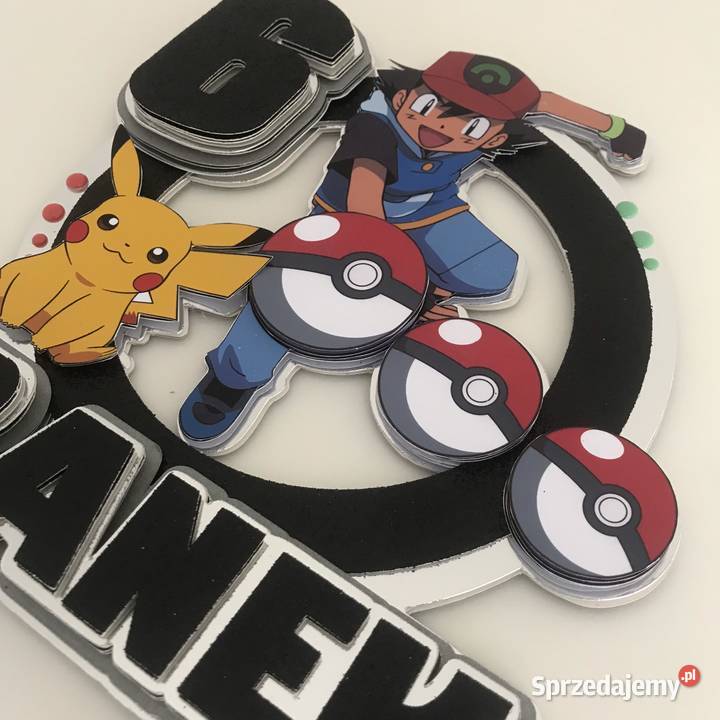 Pokemon topper dekoracja na tort Nowy Sącz
