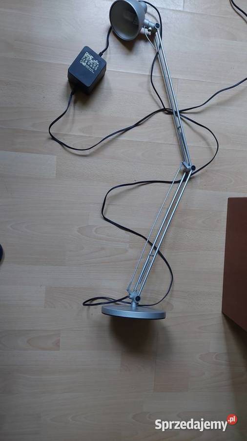 Duża lampa biurkowa aluminiowa IKEA loft typ Warszawa