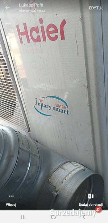 Klimatyzacja haier R 410a łódzkie sprzedam