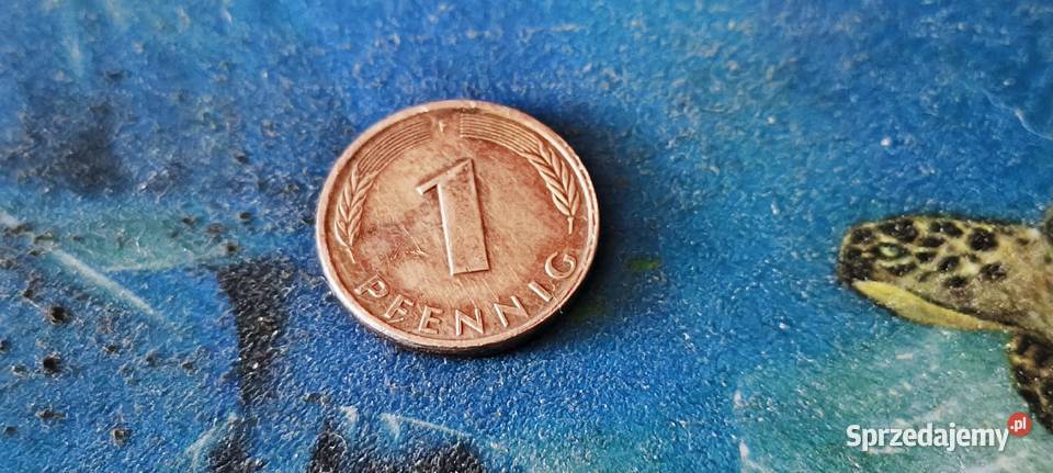 Moneta Niemiecka 1 pfennig 1991 Gliwice
