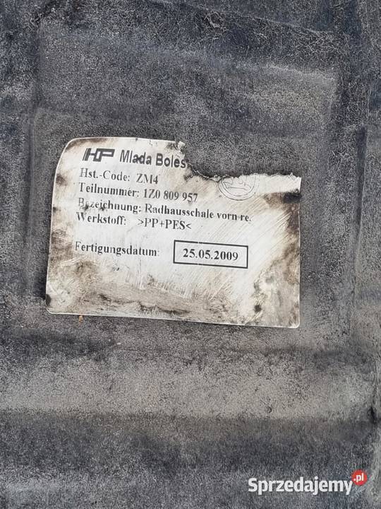 Skoda Octavia II LIFT PRZEDNIE NADKOLE LEWE lewy Rudka