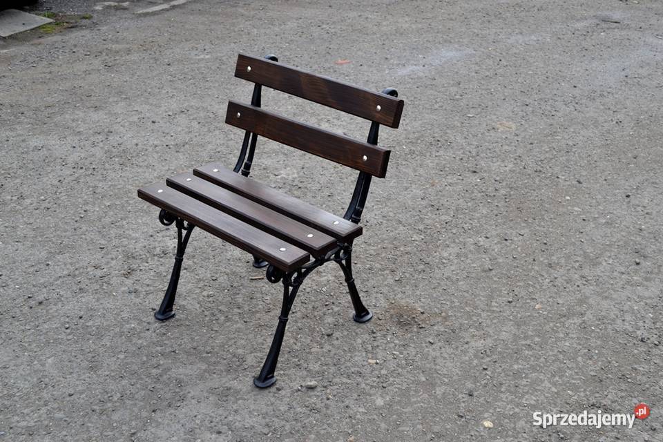 Ławka ogrodowa parkowa miejska żeliwo