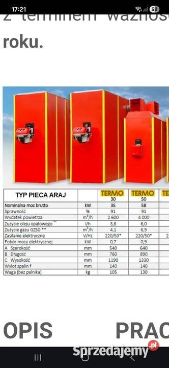 Nagrzewnica ARAJ PGA 50 Gorlice sprzedam
