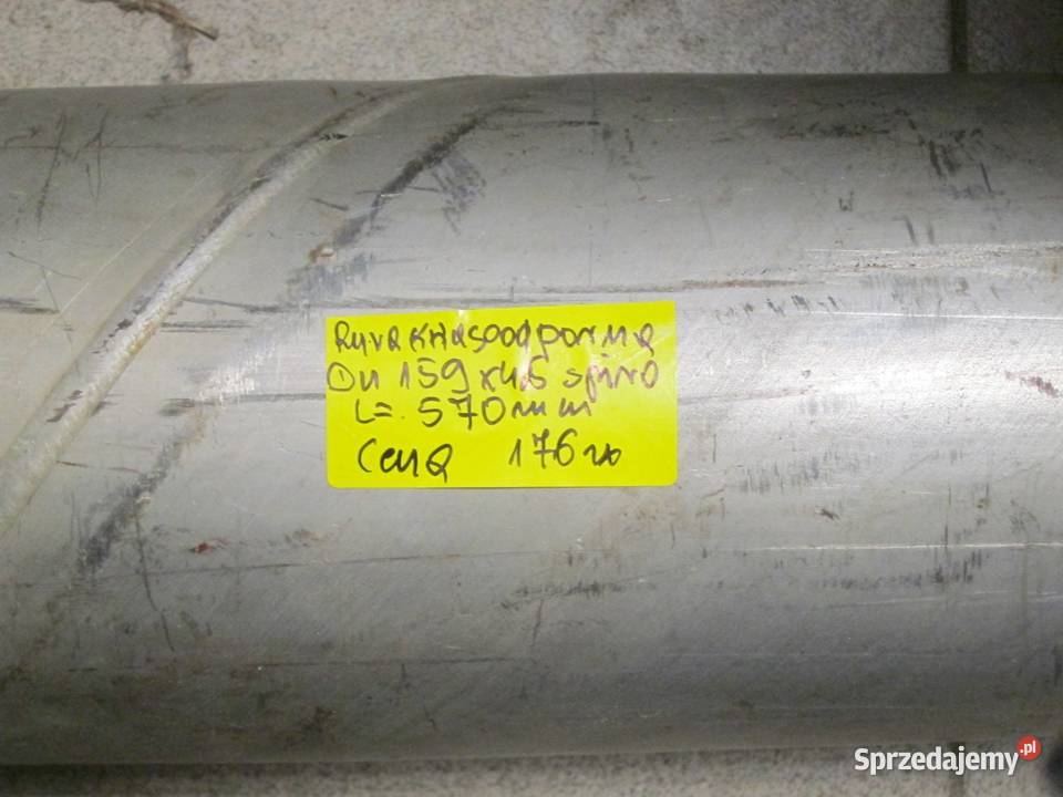 Rura nierdzewna szew spiralny 159 x 45 L570 zachodniopomorskie Koszalin