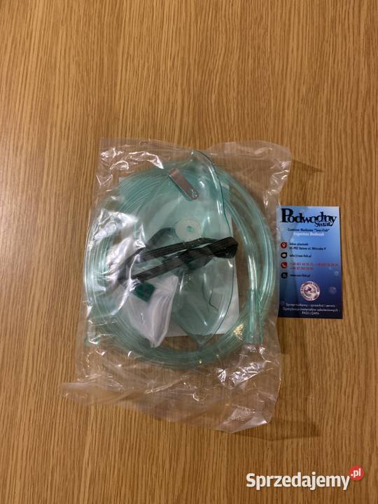 Maska tlenowa z rezerwuarem i drenem 2 sztuki w śląskie Bytom