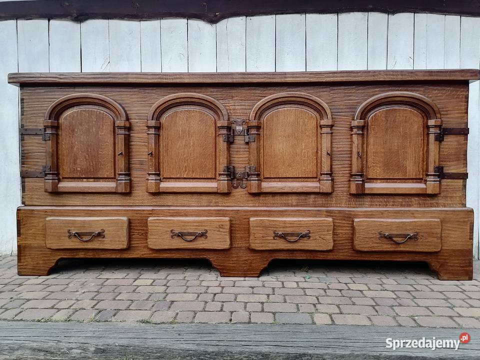 Gigantyczna komoda 100 dębowa bar biblioteka 300cm Wąwolnica