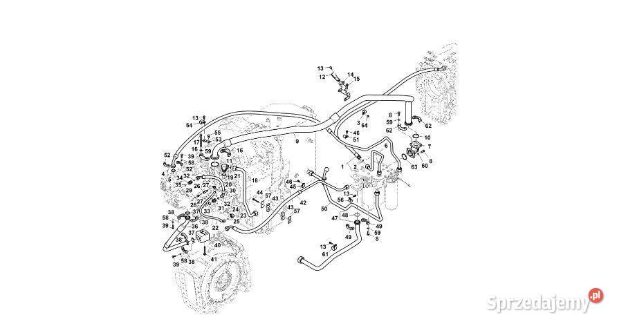 John Deere 9470RX Przewód olejowy RE580926 Układ Jastrzębniki