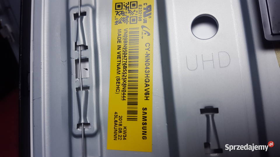 Samsung UE43KU6072 zbita matryca 4K