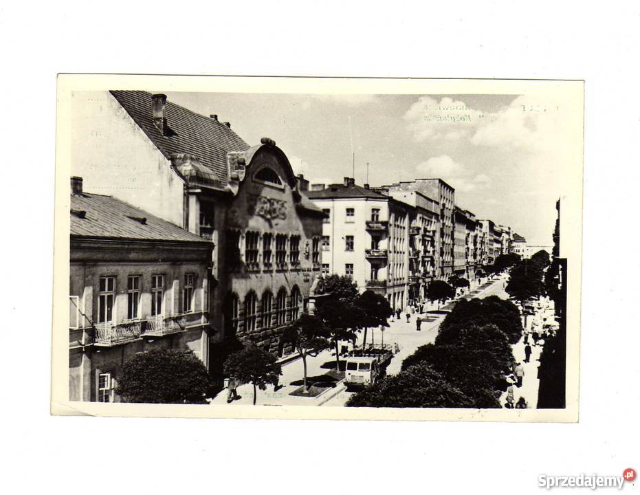 KIELCE ulica SIENKIEWICZA POCZTÓWKA CZARNO BIAŁA Krynki sprzedam