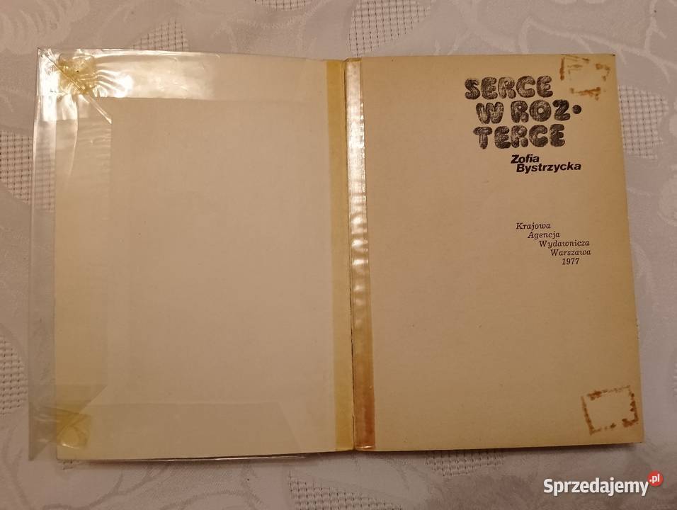 Książka SERCE W ROZTERCE Zofia Bystrzycka zbiór miękka