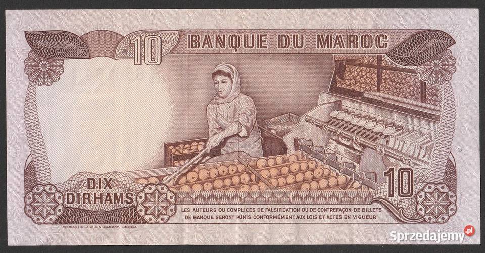 MAROKO 10 DIRHAM 1985 Numizmatyka Łódź