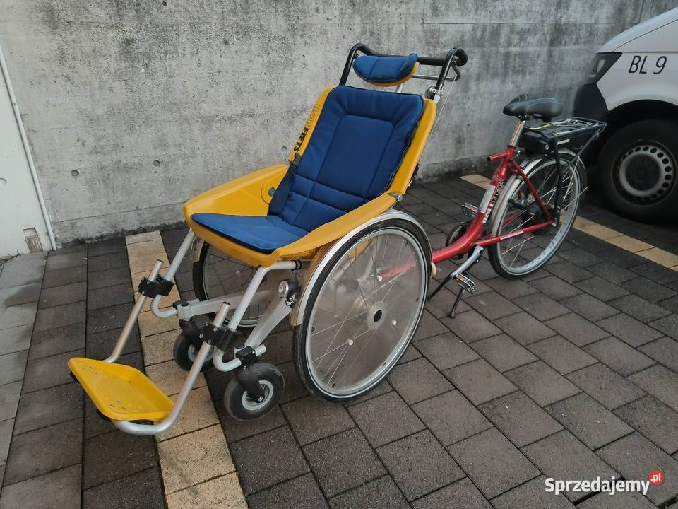Rower z wózkiem inwalidzkim riksza okazja Karłowice