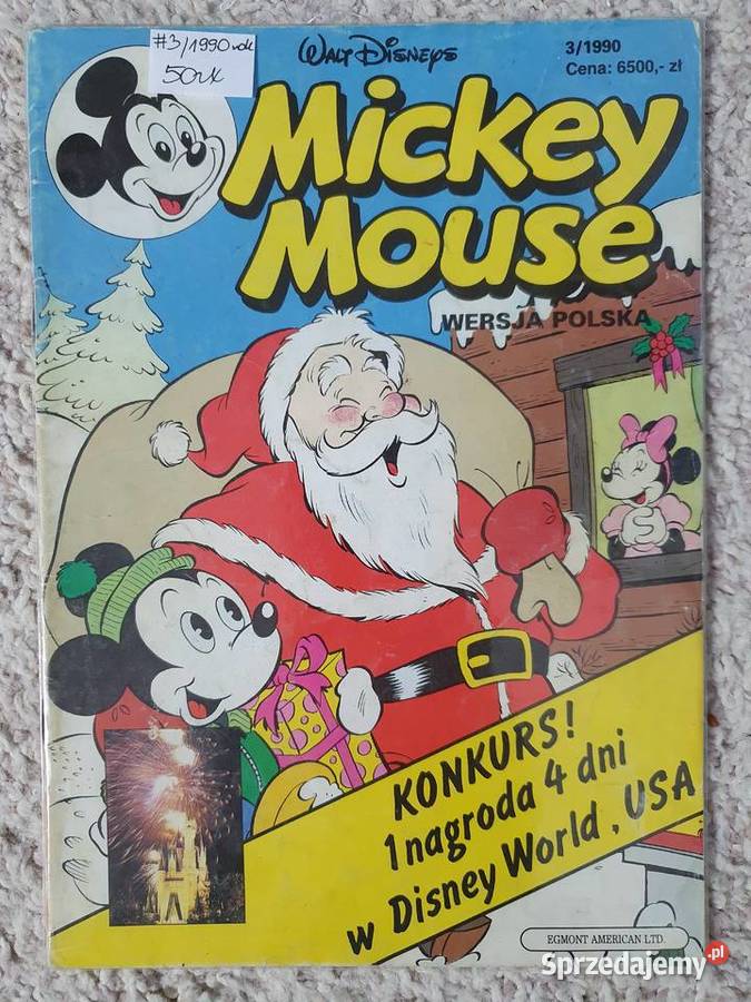 Mickey Mouse zestaw 11 komiksów lata 90te Gdynia