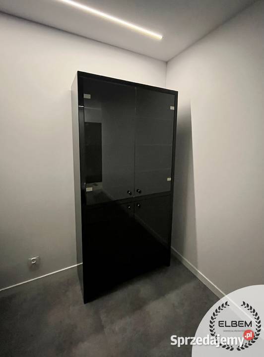 Witryna czarne szkło Glamour Warszawa