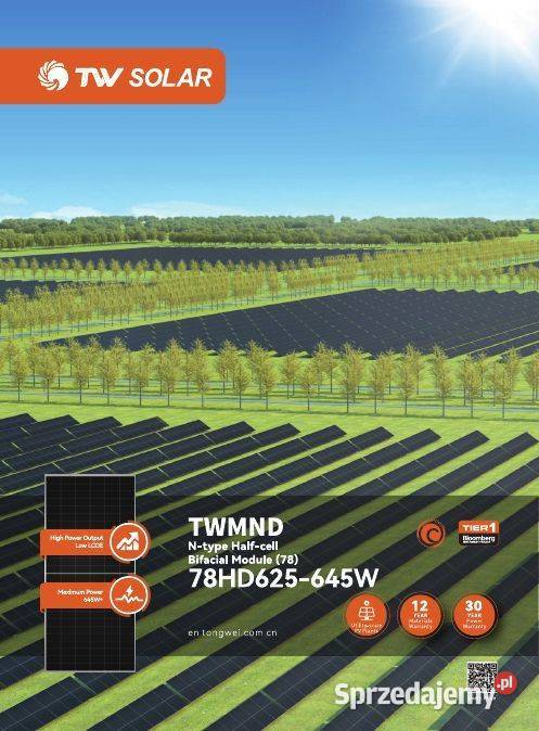 Moduł fotowoltaiczny TW Solar 625W HalfCut N małopolskie