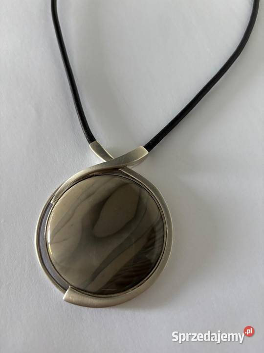 Naszyjnik Krzemień Pasiasty WKruk Orska srebro Bydgoszcz