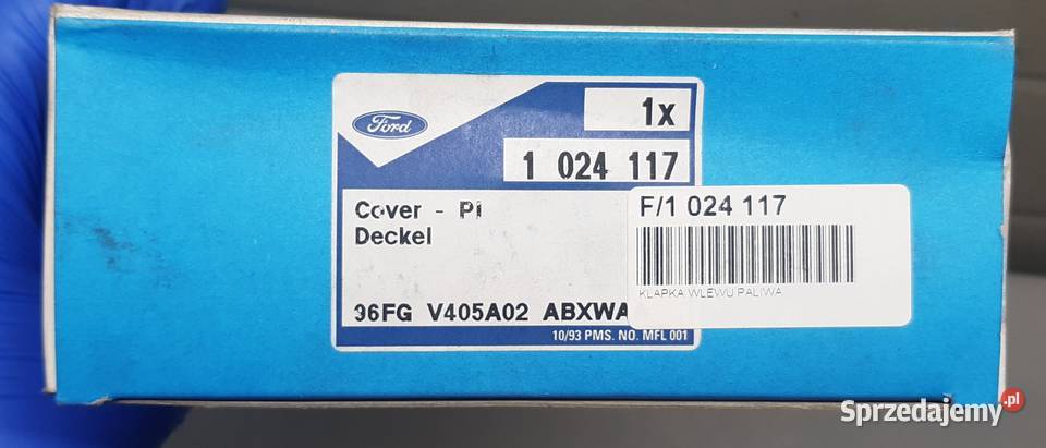 KLAPKA WLEWU PALIWA FORD FIESTA COURIER 96FG Karoseria Mielęcin
