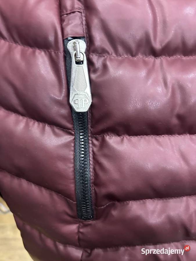 Kurtka męska Philipp Plein L bordowa Nowa Inny rodzaj Kurtki i płaszcze Radom