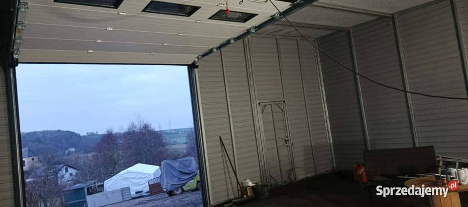 Garaż Blaszany 8x7 m HALA Brama Segmentowa SPAD Głogów sprzedam