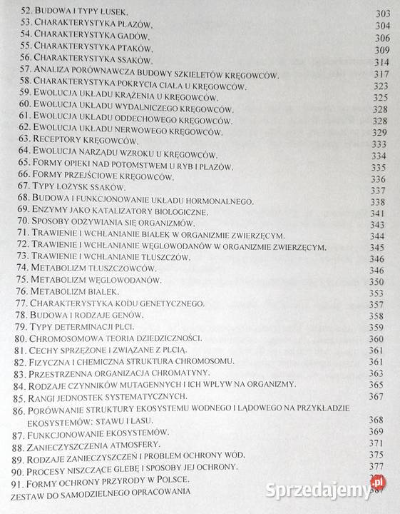 Biologia Tematy i zagadnienia maturalne Iwona lubelskie