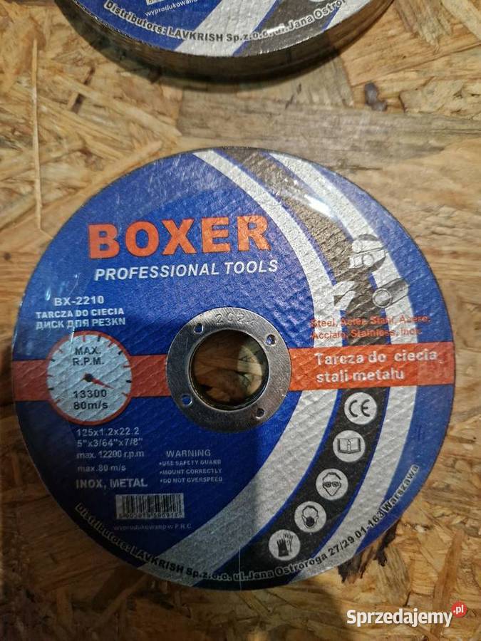Tarcza Tarcze do cięcia metalu BOXER 125x12x222 Głogowa