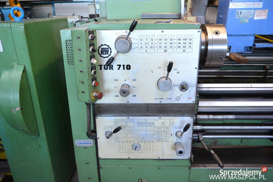Tokarka TUR 710 x 3000 mm z czytnikami SONY STAN sprzedam