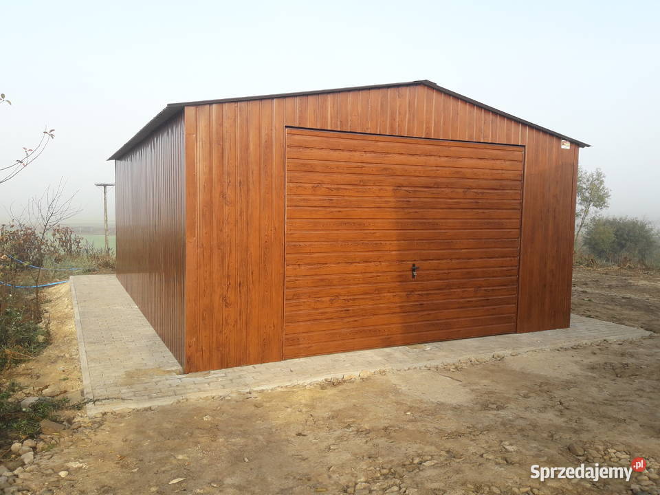 A61 Garaż Blaszany DREWNOPODOBNY Dwuspadowy Chrzanów sprzedam