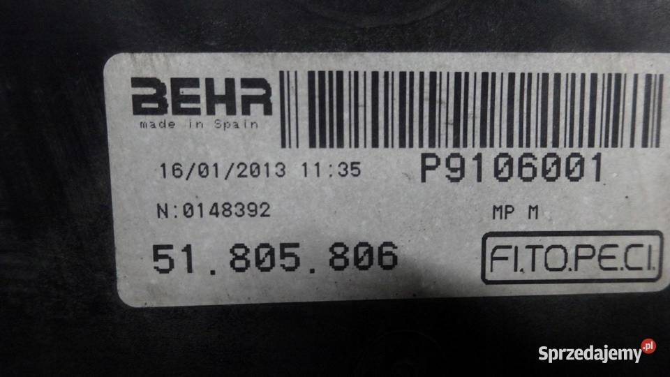 FIAT FIORINO III 13 MULTIJET 13r wentylator Wentylatory chłodnicy świętokrzyskie sprzedam