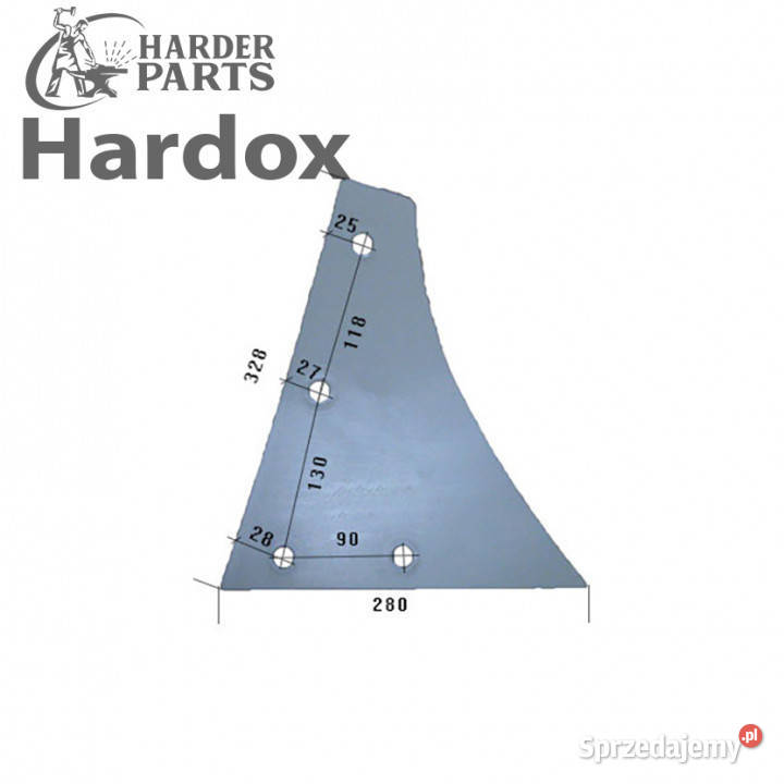 Pierś HARDOX 619172P części do pługa KUHN Suwałki